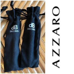 AZZARO - NWOT - Set of 2 db Decibel For Man Spray Minis w/Pouch. .25 fl oz Each